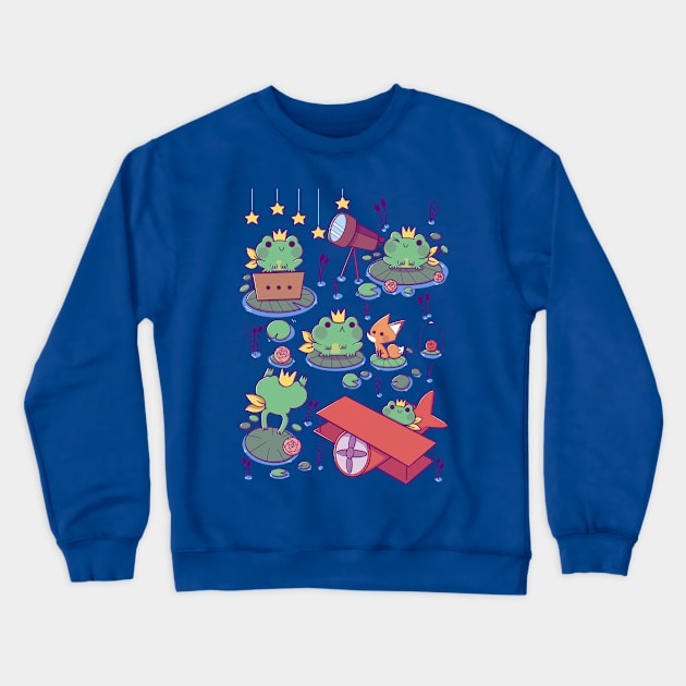 The Little Frog Prince Crewneck Sweatshirt by TaylorRoss1